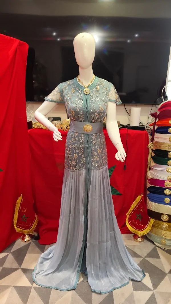 caftan marocain neuf avec ceinture — photo 2