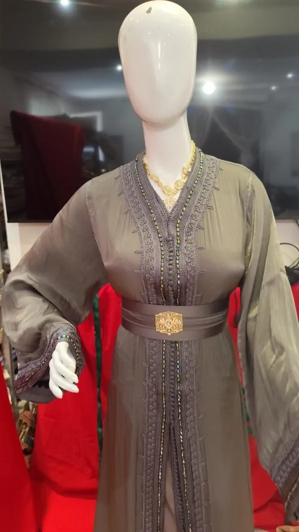 caftan marocain neuf grande taille 64 — photo 8