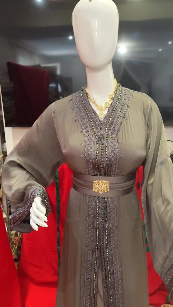 caftan marocain neuf grande taille 64 — photo 9