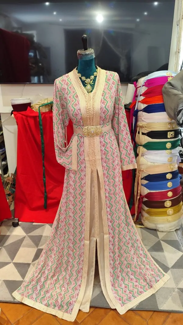 caftan marocain neuf avec ceinture — photo 2