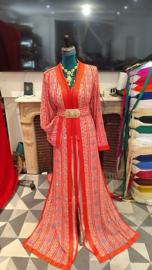 caftan marocain neuf grande taille avec ceinture — photo 5