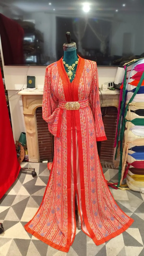 caftan marocain neuf grande taille avec ceinture — photo 13