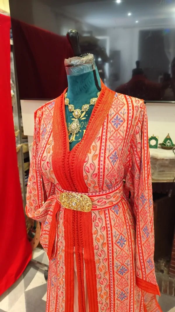 caftan marocain neuf grande taille avec ceinture — photo 3