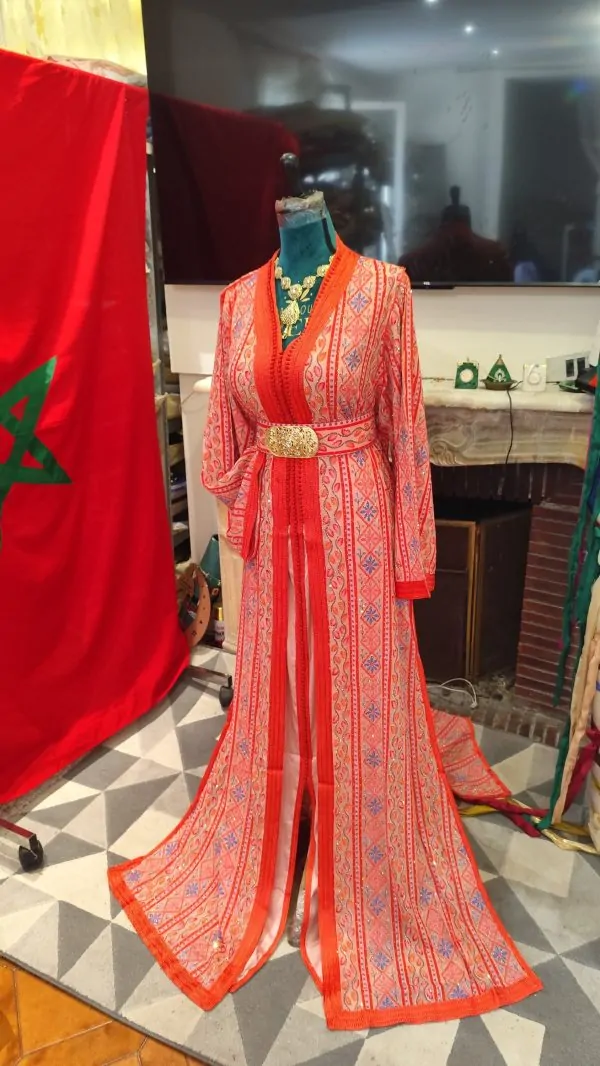 caftan marocain neuf grande taille avec ceinture — photo 8