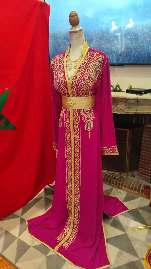 caftan marocain d occasion avec ceinture — photo 5