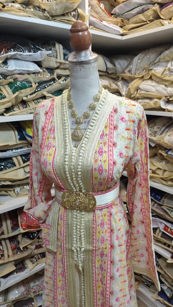 caftan marocain neuf avec ceinture — photo 3