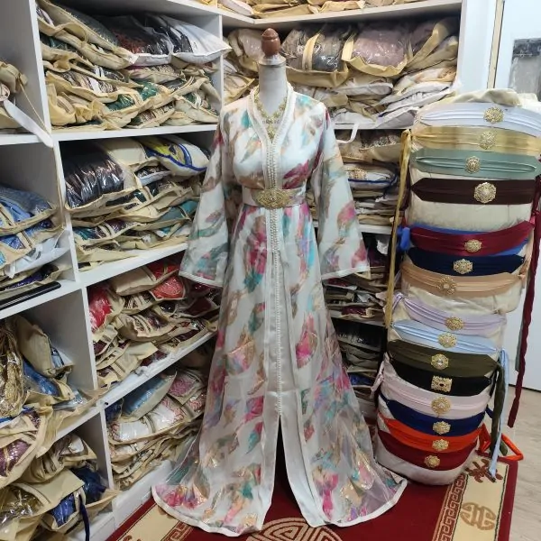 قفطان مغربي جديد مع حزام
