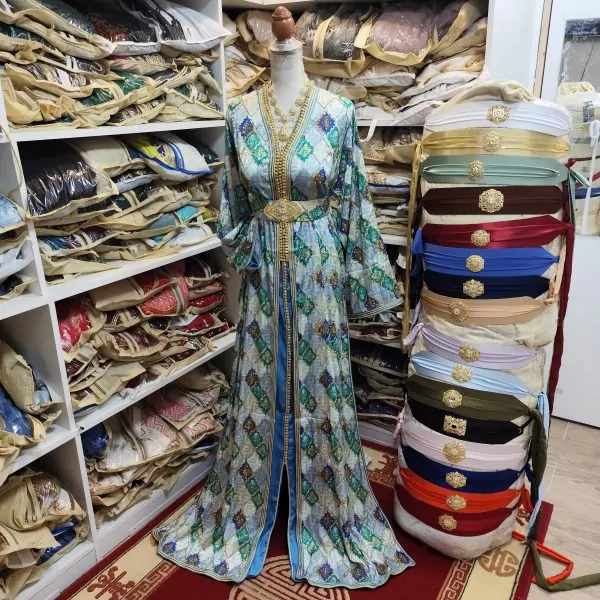 caftan marocain neuf grande taille 66cm avec ceinture — photo 11