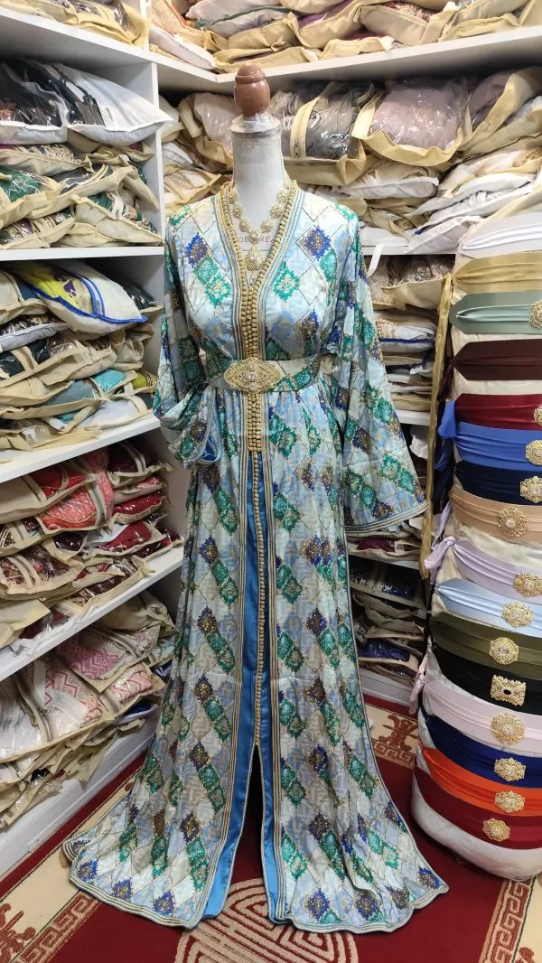 caftan marocain neuf grande taille 66cm avec ceinture — photo 3