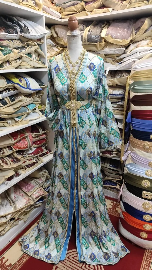 caftan marocain neuf grande taille 66cm avec ceinture — photo 10