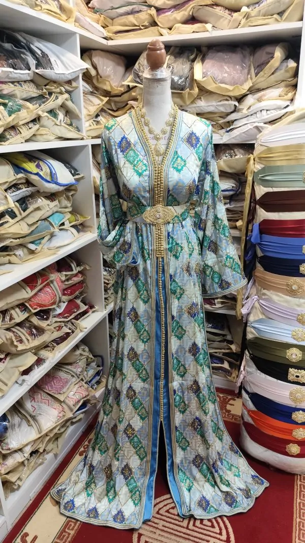 caftan marocain neuf grande taille 66cm avec ceinture — photo 5