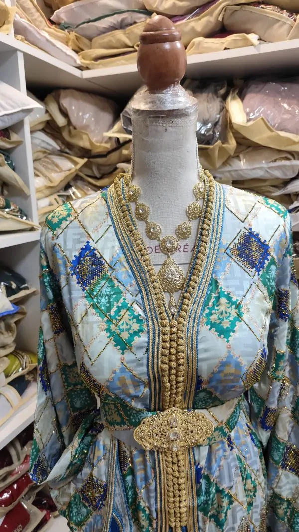 caftan marocain neuf grande taille 66cm avec ceinture — photo 6