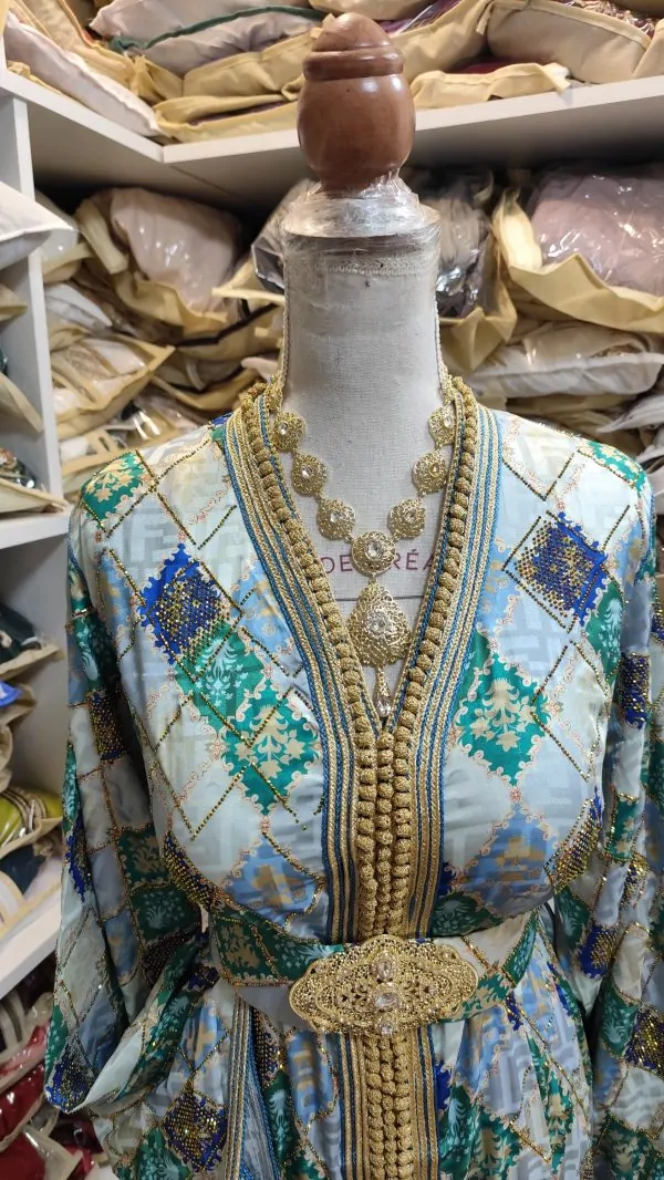 caftan marocain neuf grande taille 66cm avec ceinture — photo 9