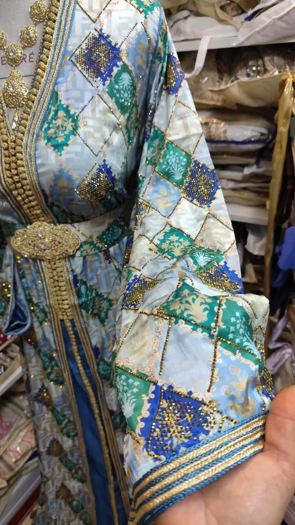 caftan marocain neuf grande taille 66cm avec ceinture — photo 4