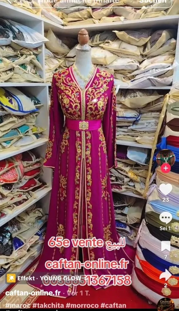 4caftan marocain plus une ceinture — photo 3