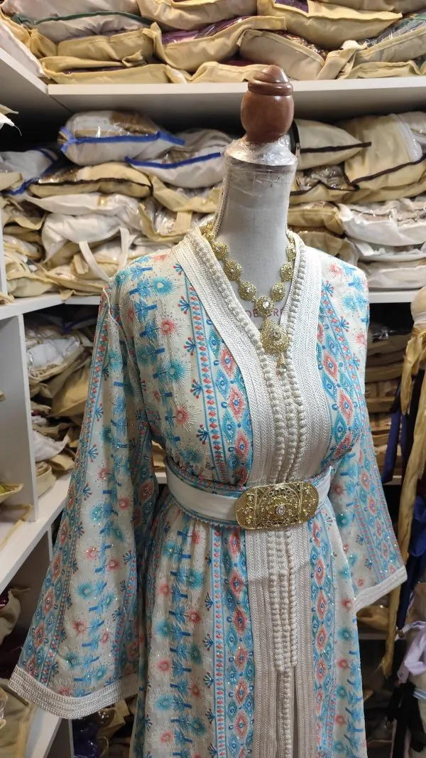 caftan marocain neuf avec ceinture — photo 5
