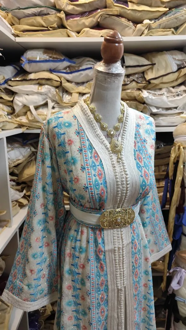 caftan marocain neuf avec ceinture — photo 12