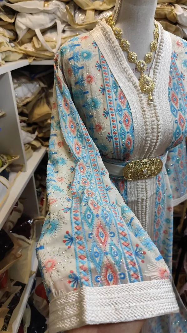 caftan marocain neuf avec ceinture — photo 2