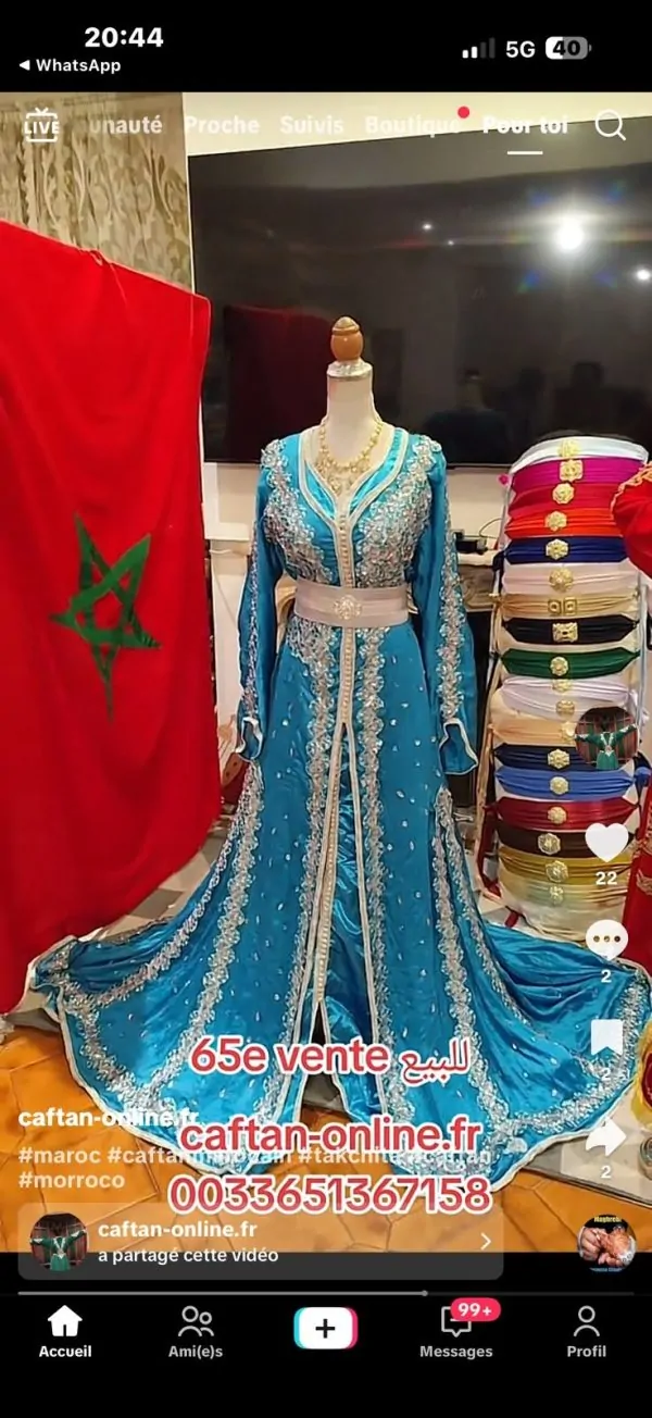 deux Caftan marocain d occasion