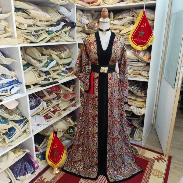 Second-hand lined Moroccan caftan — photo 13