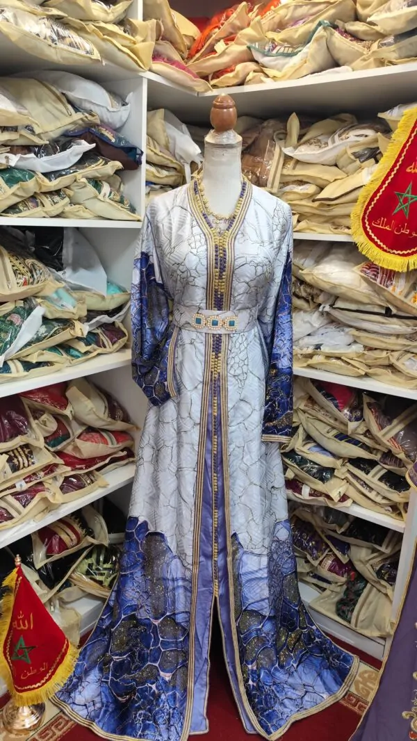 caftan marocain neuf avec ceinture — photo 3