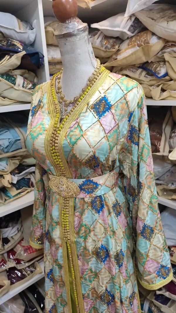 caftan marocain neuf avec ceinture — photo 2