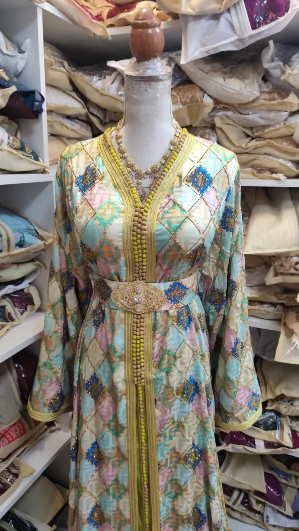 caftan marocain neuf avec ceinture — photo 3