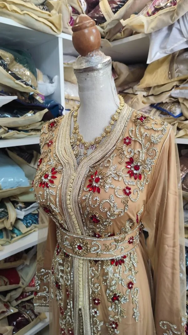 caftan marocain neuf avec ceinture — photo 2