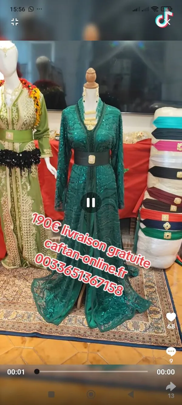 caftan marocain neuf