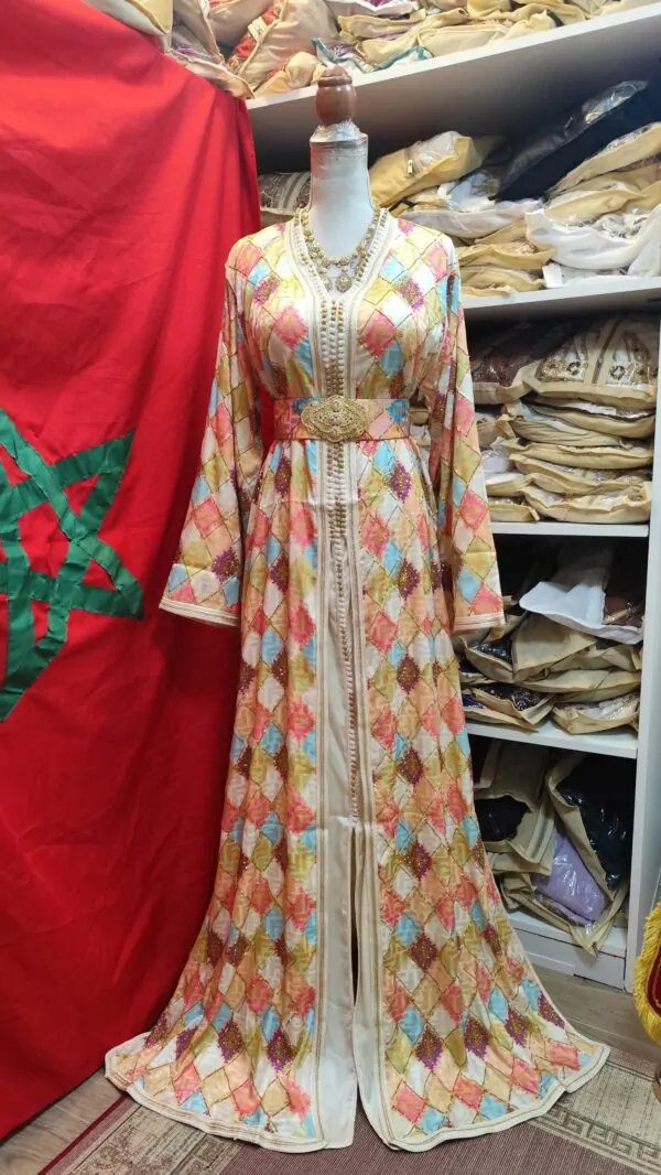 caftan marocain neuf avec ceinture — photo 3
