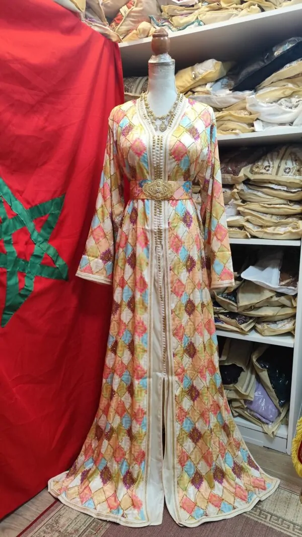 caftan marocain neuf avec ceinture — photo 7