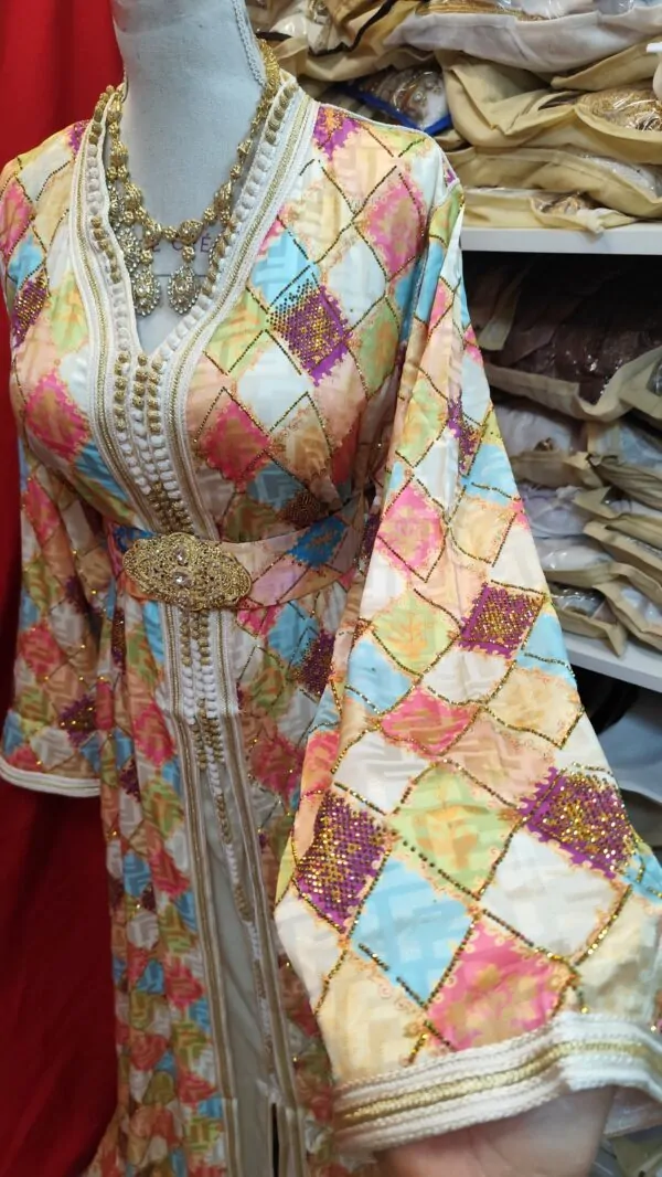 caftan marocain neuf avec ceinture — photo 2