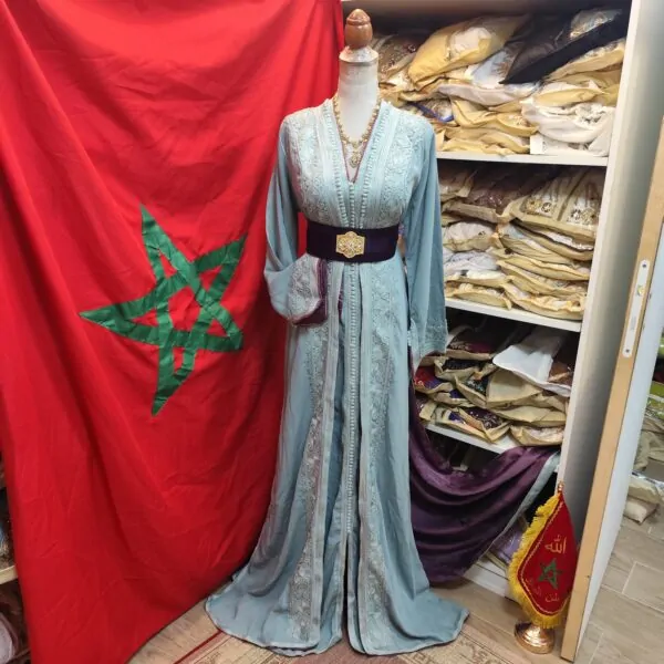 Second-hand lined Moroccan caftan — photo 9