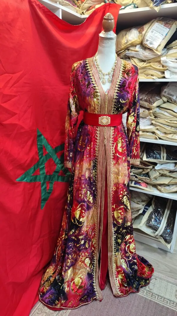 caftan marocain d occasion grande taille 68 — photo 7