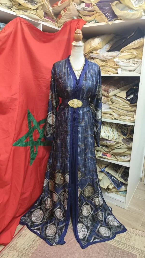Caftano marocchino nuovo, taglia forte, con cintura — photo 7