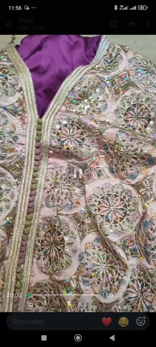 Moroccan caftan with belt