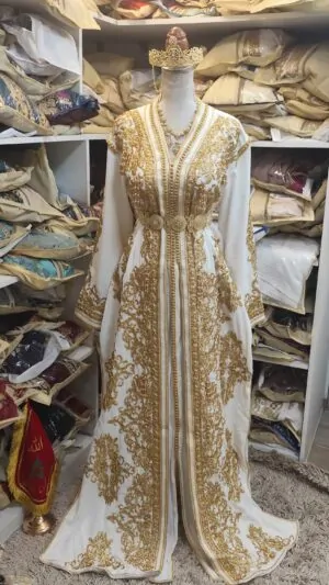 قفطان مغربي جديد مبطن